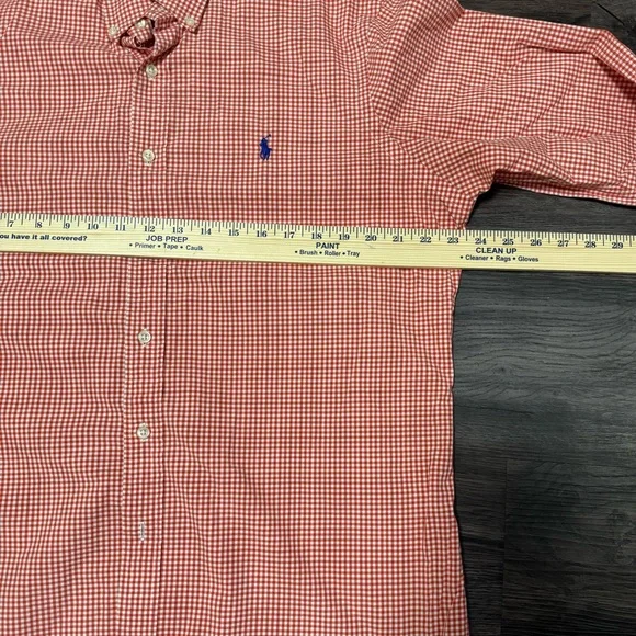 🔥Polo Ralph Lauren Mens Shirt Multicolor L Classic Fit Plaid Cotton Oxford Pony - Picture 6 of 8
